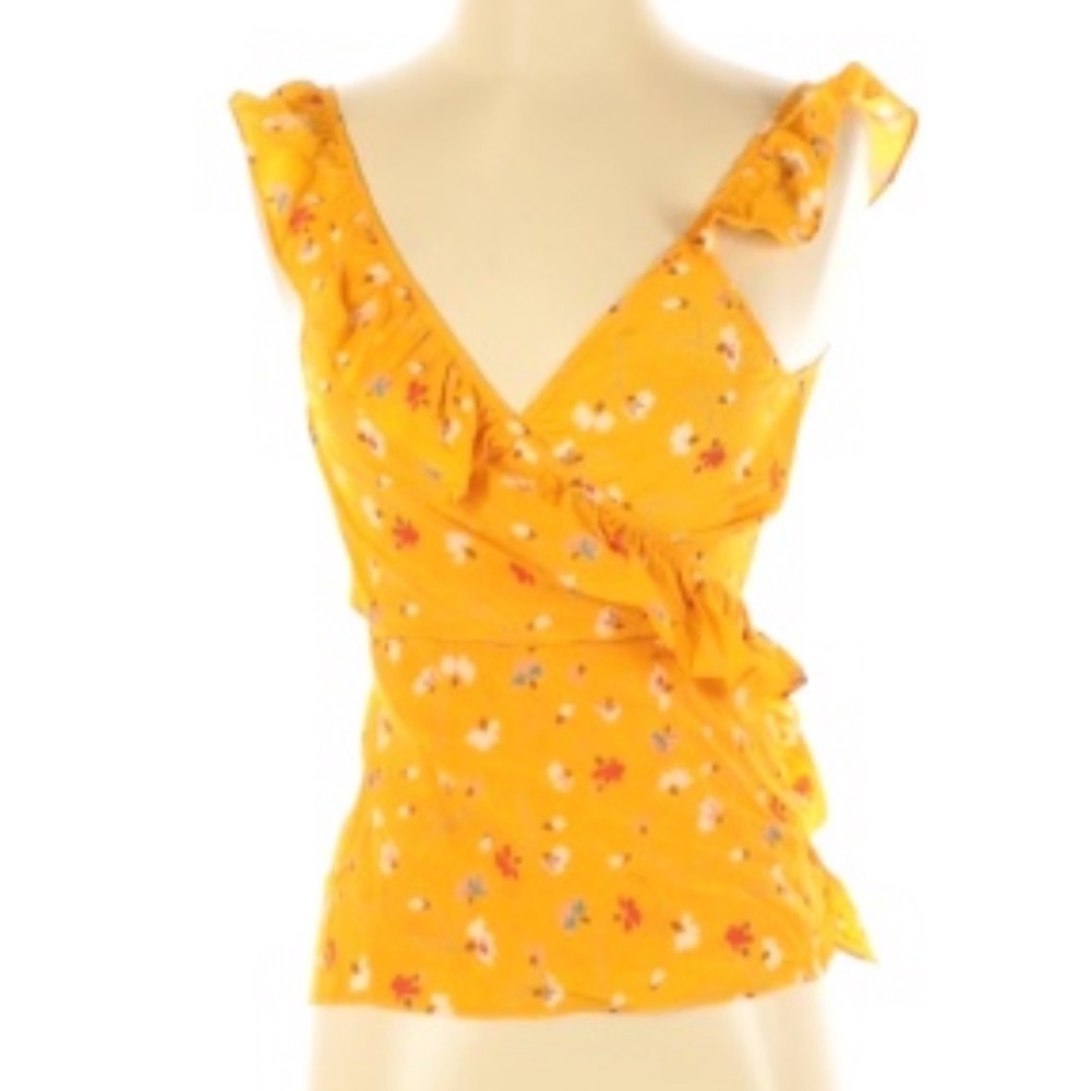 Madewell Yellow Silk Tank